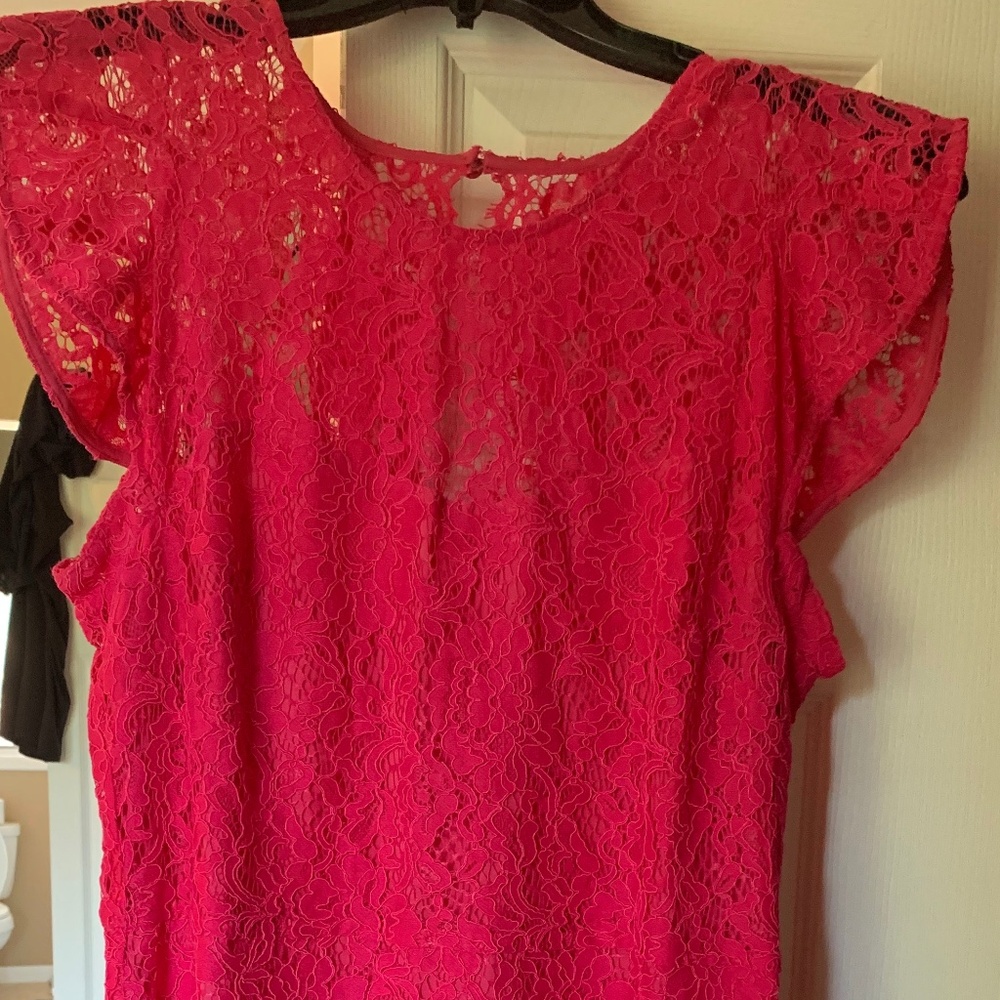 Eliza J pink lace dress - Size 10